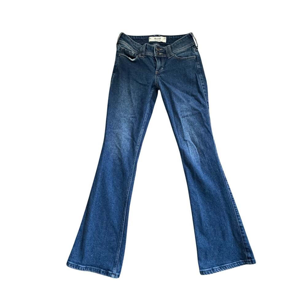 Hollister Jeans Womens 25 Regular Low Rise Bootcut Blue Denim Y2K